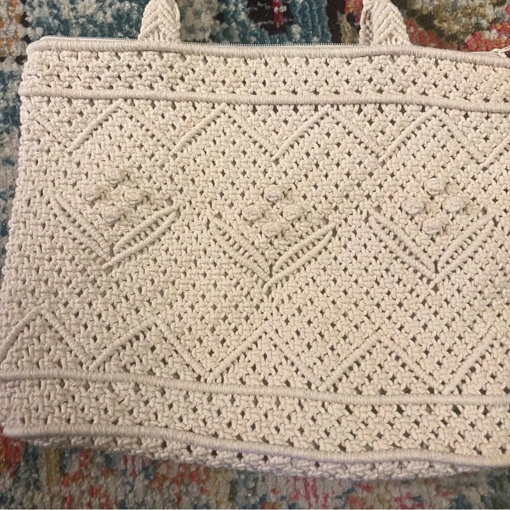 Macrame shoulder bag womens new without tags